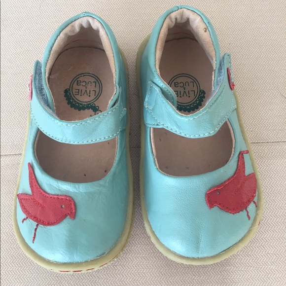 Size 5 Livie & Luca Pio Pio *robins egg blue* rare - Picture 2 of 8